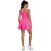imageECOWISH Womens Tennis Dress with Shorts Pockets Summer Sleeveless Pleated Mini Athletic Golf Workout Sports SkortPink