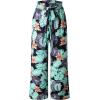 imageECOWISH Wide Leg Pants for Women Summer 2025 Palazzo Tropical Floral Casual High Waist Flared Trousers with PocketsBlack