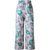 imageECOWISH Wide Leg Pants for Women Summer 2025 Palazzo Tropical Floral Casual High Waist Flared Trousers with PocketsWhite