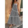 imageECOWISH Women Sleeveless Maxi Dress Summer Spaghetti Strap Casual Loose Boho Beach Dress Asymmetric Tiered Flowy Long Dress429 Black