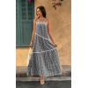 imageECOWISH Women Sleeveless Maxi Dress Summer Spaghetti Strap Casual Loose Boho Beach Dress Asymmetric Tiered Flowy Long Dress429 Black