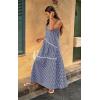 imageECOWISH Women Sleeveless Maxi Dress Summer Spaghetti Strap Casual Loose Boho Beach Dress Asymmetric Tiered Flowy Long Dress429 Navy Blue