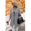 imageECOWISH Women Sweater Cardigan 2025  Striped Fall Jacket Knit Coat Oversize Long Sleeve Lapel Open Front CoatiganBlack White