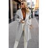 imageECOWISH Women Sweater Cardigan 2025  Striped Fall Jacket Knit Coat Oversize Long Sleeve Lapel Open Front CoatiganGray White