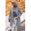 imageECOWISH Women Sweater Cardigan 2025  Striped Fall Jacket Knit Coat Oversize Long Sleeve Lapel Open Front CoatiganNavy