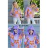 imageECOWISH Womens Sweater 2025 Fall  Long Sleeve Crewneck Tops Knit Oversized Pullover Casual Print JumperPurple