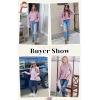 imageECOWISH Women Tops Quarter Zip Fall Winter Spring Tunic Casual Oversized Sweatshirt Ribbed Quilted Pullover Vneck Outfit 2025Pink