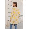 imageECOWISH Women Cardigan Sweaters Long Floral Striped Winter Fall Long Sleeve Open Front Cozy Knitted Daisy Fuzzy Coats Outwear69beige Floral