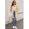 imageECOWISH Women Cardigan Sweaters Long Floral Striped Winter Fall Long Sleeve Open Front Cozy Knitted Daisy Fuzzy Coats Outwear69beige Floral