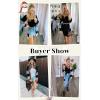 imageECOWISH Women Cardigan Sweaters Long Floral Striped Winter Fall Long Sleeve Open Front Cozy Knitted Daisy Fuzzy Coats OutwearBlack