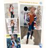 imageECOWISH Women Cardigan Sweaters Long Floral Striped Winter Fall Long Sleeve Open Front Cozy Knitted Daisy Fuzzy Coats OutwearFloral