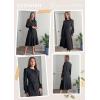 imageECOWISH Womens Midi Dress 2025 Fall Long Sleeve Tie Waist Elegant Work Party Cocktail A Line Flowy Dresses with PocketsBlack