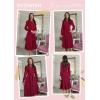 imageECOWISH Womens Midi Dress 2025 Fall Long Sleeve Tie Waist Elegant Work Party Cocktail A Line Flowy Dresses with PocketsWine Red