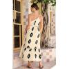 imageECOWISH Womens Summer Maxi Dress Casual One Shoulder Midi Dresses Beach Vacation Boho Floral Long Sundress with Pockets 2025Beige