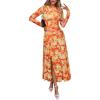Orange Floral
