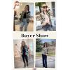 imageECOWISH Womens Casual Floral Zip Up Bomber Jacket Coat Lightweight Short Camo No Lining Outwear Tops Windbreaker with PocketMulticolor