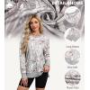 imageECOWISH Women Side Split Sweatshirt Fall Crewneck Long Sleeve Oversized Camo Shirts Casual Camouflage Print Pullover Tops472 Grey Purple