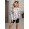 imageECOWISH Women Side Split Sweatshirt Fall Crewneck Long Sleeve Oversized Camo Shirts Casual Camouflage Print Pullover Tops472 Grey Purple