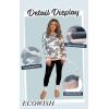 imageECOWISH Women Side Split Sweatshirt Fall Crewneck Long Sleeve Oversized Camo Shirts Casual Camouflage Print Pullover Tops923army Green