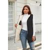 imageECOWISH Women Long Puffer Vest Fall Zip up Reversible Fleece Jacket 2025 Winter Warm Sleeveless Hooded Coat with Pockets462 Black