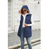 imageECOWISH Women Long Puffer Vest Fall Zip up Reversible Fleece Jacket 2025 Winter Warm Sleeveless Hooded Coat with Pockets462 Navy Blue
