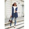 imageECOWISH Women Long Puffer Vest Fall Zip up Reversible Fleece Jacket 2025 Winter Warm Sleeveless Hooded Coat with Pockets462 Navy Blue