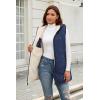 imageECOWISH Women Long Puffer Vest Fall Zip up Reversible Fleece Jacket 2025 Winter Warm Sleeveless Hooded Coat with Pockets462 Navy Blue