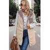 imageECOWISH Women Long Puffer Vest Fall Zip up Reversible Fleece Jacket 2025 Winter Warm Sleeveless Hooded Coat with PocketsBean Paste Pink