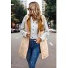 imageECOWISH Women Long Puffer Vest Fall Zip up Reversible Fleece Jacket 2025 Winter Warm Sleeveless Hooded Coat with PocketsBrown