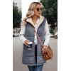 imageECOWISH Women Long Puffer Vest Fall Zip up Reversible Fleece Jacket 2025 Winter Warm Sleeveless Hooded Coat with PocketsGrey Blue
