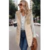 imageECOWISH Women Long Puffer Vest Fall Zip up Reversible Fleece Jacket 2025 Winter Warm Sleeveless Hooded Coat with PocketsLight Camel