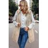 imageECOWISH Women Long Puffer Vest Fall Zip up Reversible Fleece Jacket 2025 Winter Warm Sleeveless Hooded Coat with PocketsLight Khaki