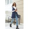 imageECOWISH Women Long Puffer Vest Fall Zip up Reversible Fleece Jacket 2025 Winter Warm Sleeveless Hooded Coat with PocketsNavy Blue