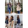 imageECOWISH Women Long Puffer Vest Fall Zip up Reversible Fleece Jacket 2025 Winter Warm Sleeveless Hooded Coat with PocketsNavy Blue