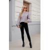 imageECOWISH Women Valentine Heart Sweater V Neck Embroidery Knit Loose Casual Long Sleeve Ribbed Pullover Sweaters3459 Gray