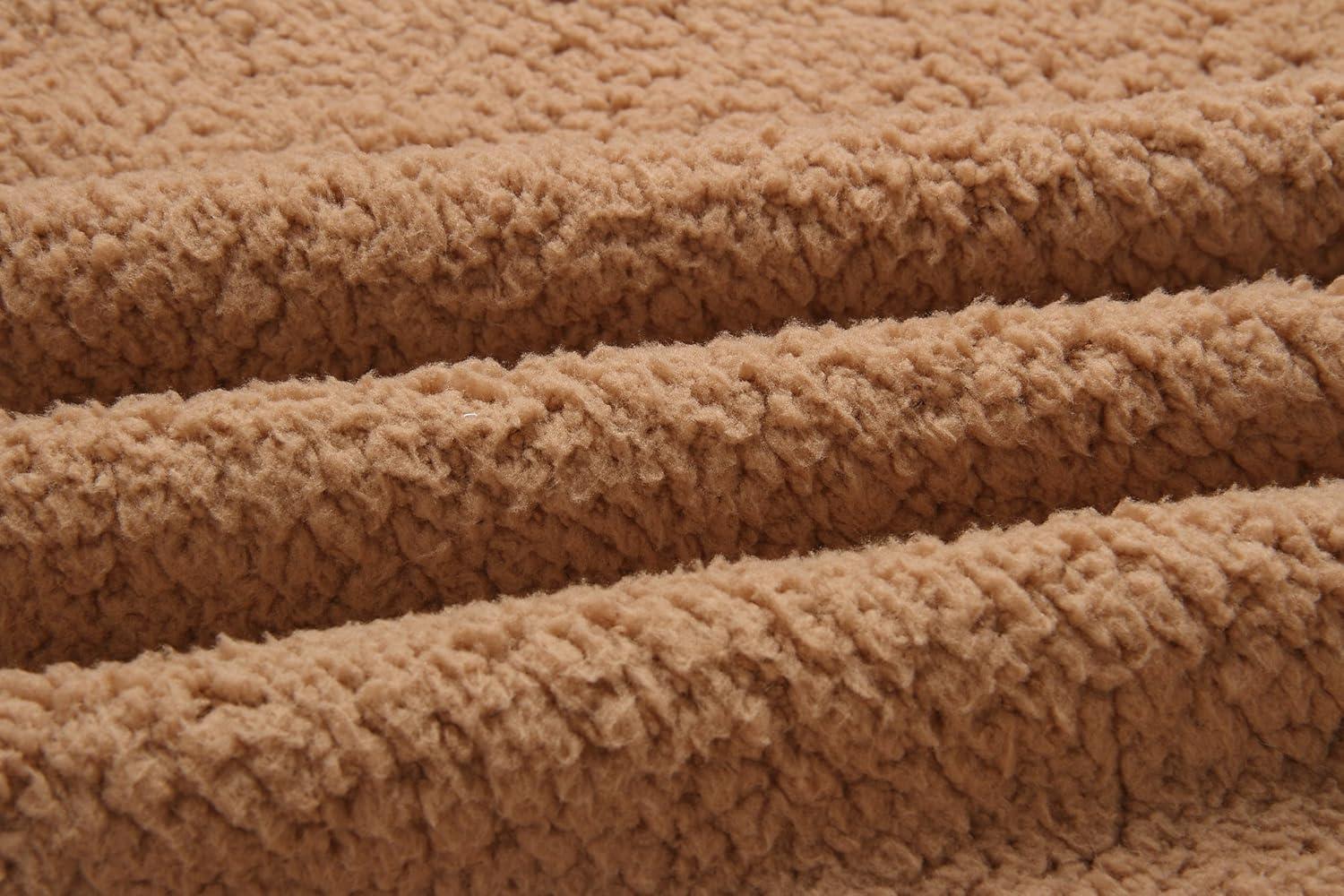 imageECOWISH Women Jacket Winter Coat  2025 Fur Fleece Long Sleeve Sherpa Faux Fuzzy Fall Teddy Fluffy Zip Lapel OutfitsCamel