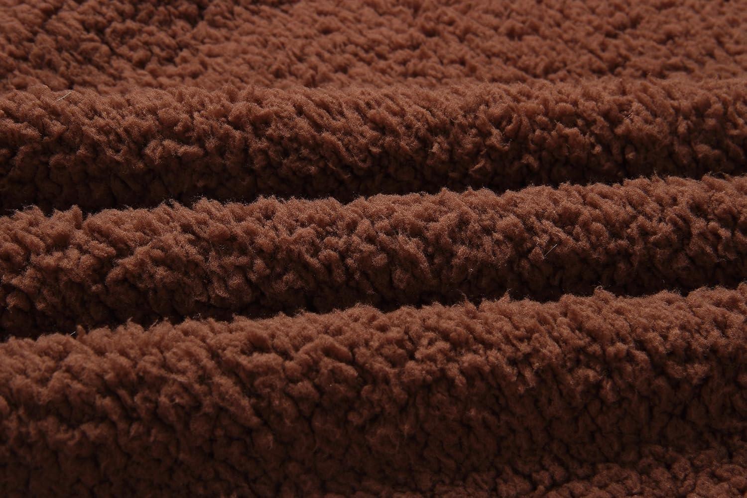 imageECOWISH Women Jacket Winter Coat  2025 Fur Fleece Long Sleeve Sherpa Faux Fuzzy Fall Teddy Fluffy Zip Lapel OutfitsCoffee