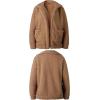 imageECOWISH Women Jacket Winter Coat  2025 Fur Fleece Long Sleeve Sherpa Faux Fuzzy Fall Teddy Fluffy Zip Lapel OutfitsCamel