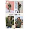 imageECOWISH Womens Casual Floral Zip Up Bomber Jacket Coat Lightweight Short Camo No Lining Outwear Tops Windbreaker with Pocket454green