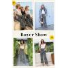 image:imageECOWISH Palazzo Pants for Women Casual Summer Loose Baggy Wide Leg Flowy High Waisted Polka Dot Trouser with Belt Pocket 2026160 Black