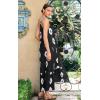 image:imageECOWISH Womens Summer One Shoulder Maxi Dress Casual Polka Dot Midi Dresses Sleeveless Long Pockets Sundress Beach VacationBlack