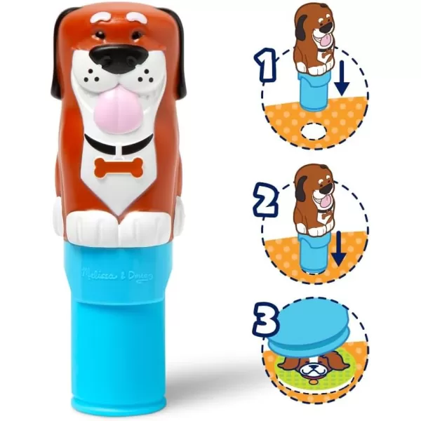 imageMelissa ampamp Doug Sticker Wow 24Page Activity Pad and Sticker Stamper 300 Stickers Arts and Crafts Fidget Toy Collectible Character  Dog Creative Play Travel Toy for Girls and Boys 3Dog