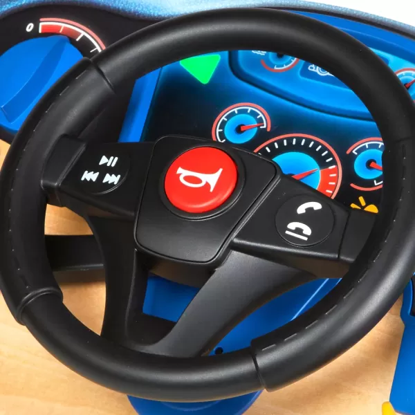 imageMelissa ampamp Doug Vroom ampamp Zoom Interactive Wooden Dashboard Steering Wheel Pretend Play Driving Toy  FSC Certified