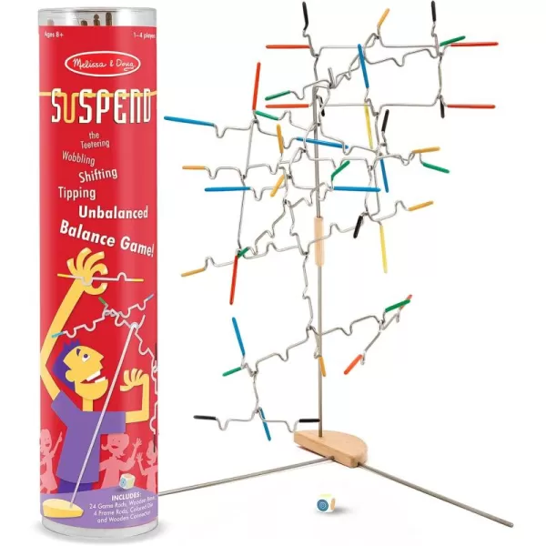 imageMelissa ampamp Doug Suspend Family Game 31 pcs  Wire Balance Game Family Game Night Activities For Kids Ages 8