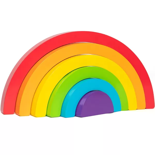 imageMelissa ampamp Doug Blues Clues ampamp You Wooden Rainbow Stacking Puzzle 9 Pieces
