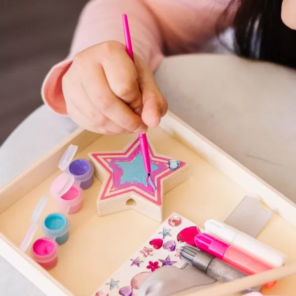 imageMelissa ampamp Doug Created By Me Paint ampamp Decorate Your Own Wooden Princess Wand Craft Kit Pink  Princess Crafts Great For Rainy Days Princess Toys For Kids Ages 4