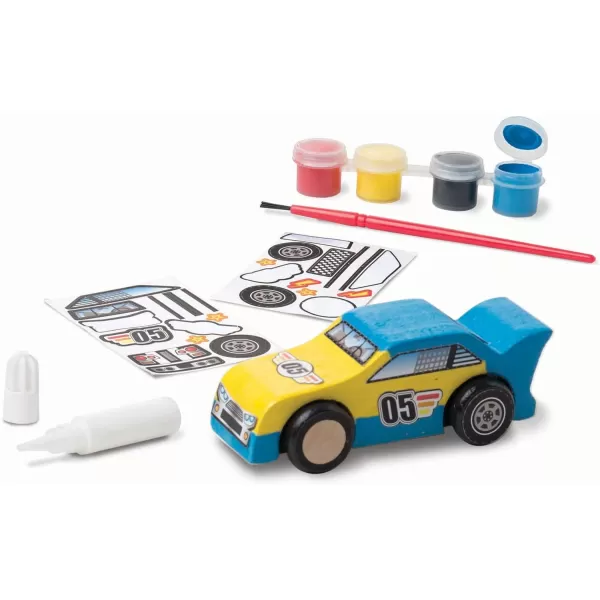 imageMelissa ampamp Doug Created by Me Race Car Wooden Craft Kit