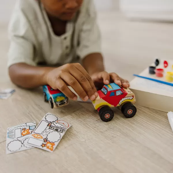 imageMelissa ampamp Doug Created by Me Race Car Wooden Craft Kit