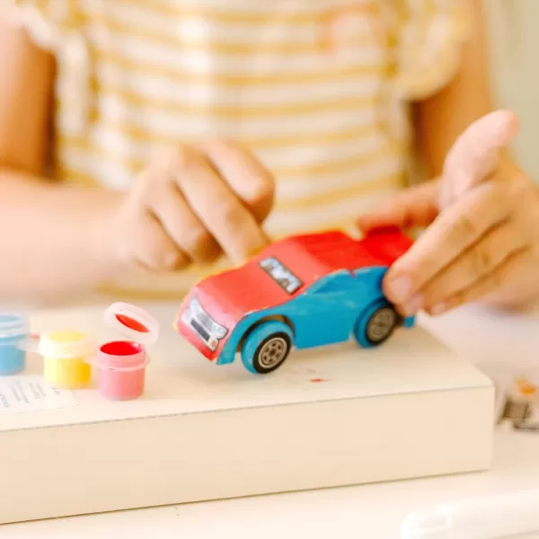 imageMelissa ampamp Doug Created by Me Race Car Wooden Craft Kit
