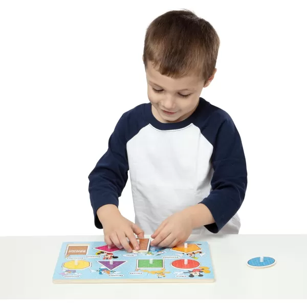 imageMelissa ampamp Doug Disney Wooden Peg Puzzles Set Letters Numbers and Shapes and Colors  Letters And Number Puzzles Disney Puzzles Wooden Puzzles For Toddlers And Kids Ages 3 Multicolor